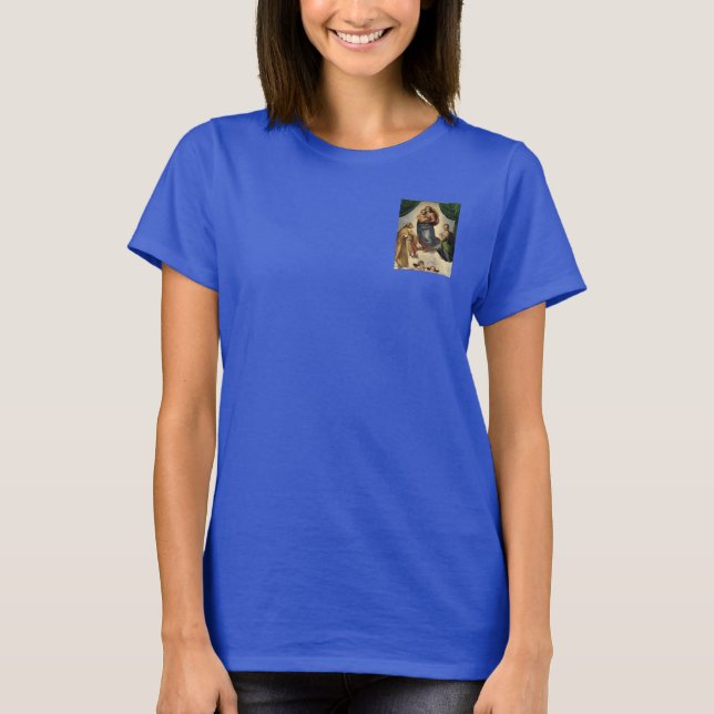 Camiseta RAFAEL , Madonna Sixtina (Frente)