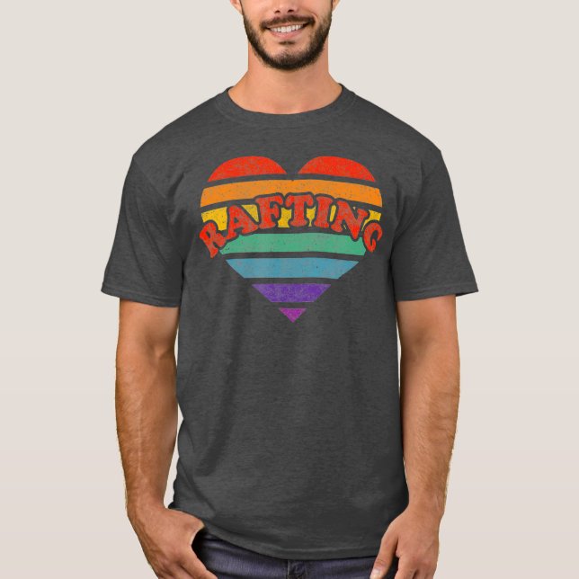Camiseta Rafando Retro Arco-Íris 80s Whimsy LGBTQ (Frente)
