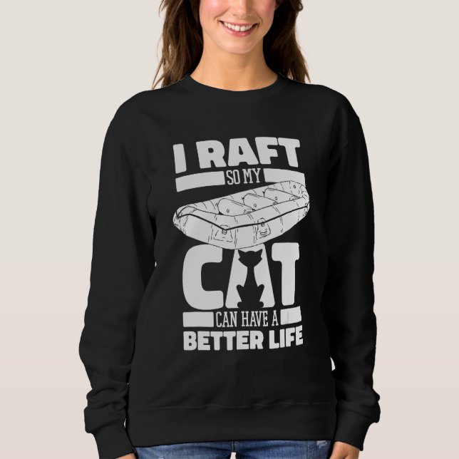 Camiseta Rafting Cat White Water Boating  Rafter (Frente)