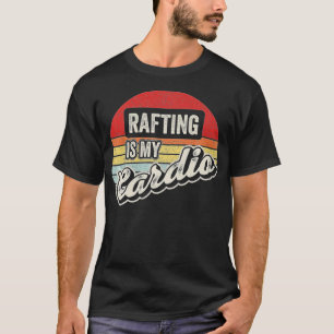 Camiseta Rafting É Meu Cardio Vintage Retro Raft River Prem
