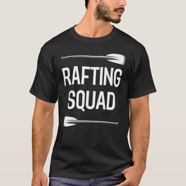 Camiseta Rafting Paddling Whitewater Rubber Raft Team   Raf (Frente)