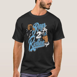 Camiseta Rag 2 Riches JD 1 Alto OG UNC Toe Combinação