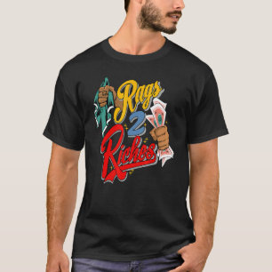 Camiseta Rag 2 Riches SE Preto Multi 1s Combinando