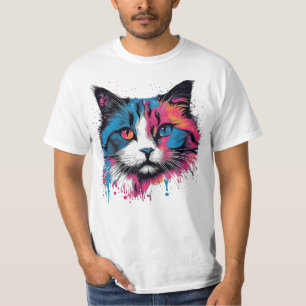Camiseta Ragdoll Art Co., Ragdoll Cat Des Expressivo Pop