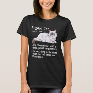 Camiseta Ragdoll Cat Definition Ragdoll Proprietário de Gat