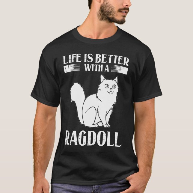 Camiseta Ragdoll Cat Kitten Owner (Frente)