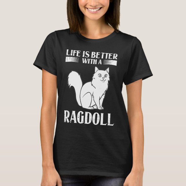 Camiseta Ragdoll Cat Kitten Owner (Frente)