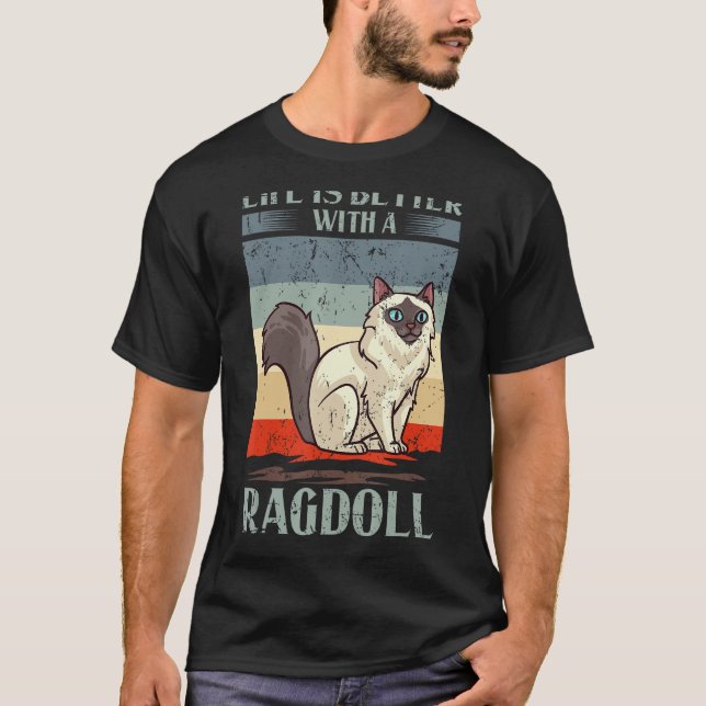 Camiseta Ragdoll Cat Kitten Owner Lover (Frente)