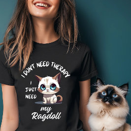 Camiseta Ragdoll Cat Lover Terapêutica