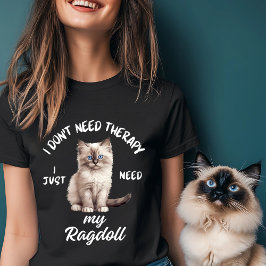 Camiseta Ragdoll Cat Lover Terapêutica