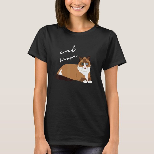 Camiseta Ragdoll Cat Mãe Para Gato (Frente)