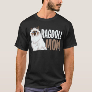 Camiseta Ragdoll Cat Mamãe, Dono Engraçado de Gato Amantes