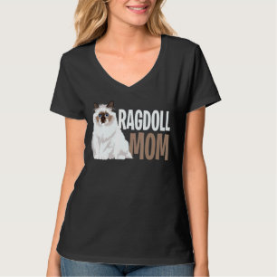 Camiseta Ragdoll Cat Mamãe, Dono Engraçado de Gato Amantes