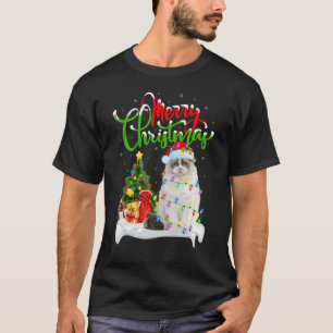 Camiseta Ragdoll Cat Xmas Decorations Papais noeis Ragdoll 