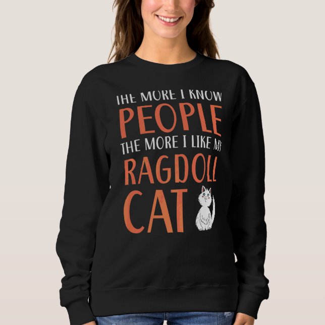 Camiseta Ragdoll Cats Proprietário Gatinho Paw Love Meow Ki (Frente)