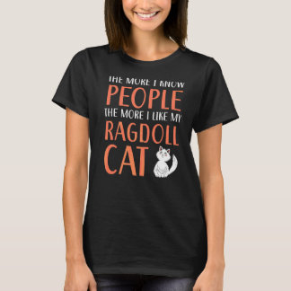 Camiseta Ragdoll Cats Proprietário Gatinho Paw Love Meow Ki