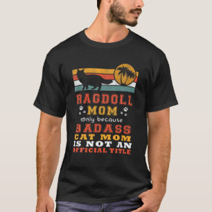 Camiseta Ragdoll Mãe Retro Vintage Engraçado Mamãe Kitty