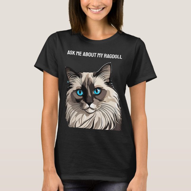 Camiseta Ragdoll personalizável (Frente)