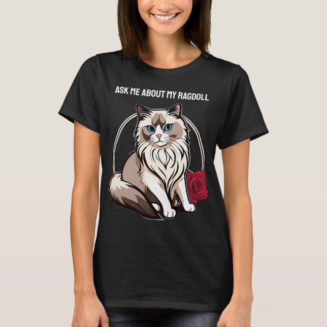 Camiseta Ragdoll personalizável (Frente)