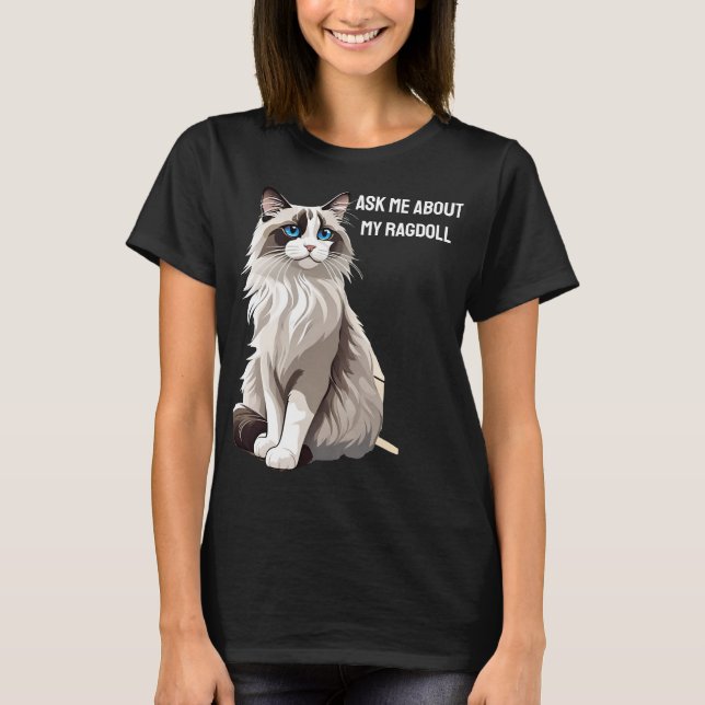 Camiseta Ragdoll personalizável (Frente)