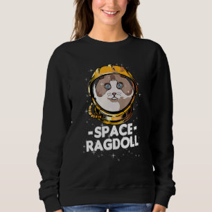 Camiseta Ragdoll Space Astronauta Cat Mãe