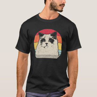 Camiseta Ragdoll Vintage Gift Cat Lover 70S 80S