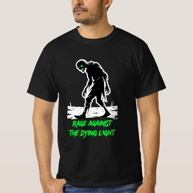 Camiseta Rage Against The Dying Light - Silhueta de Zumbi (Frente)