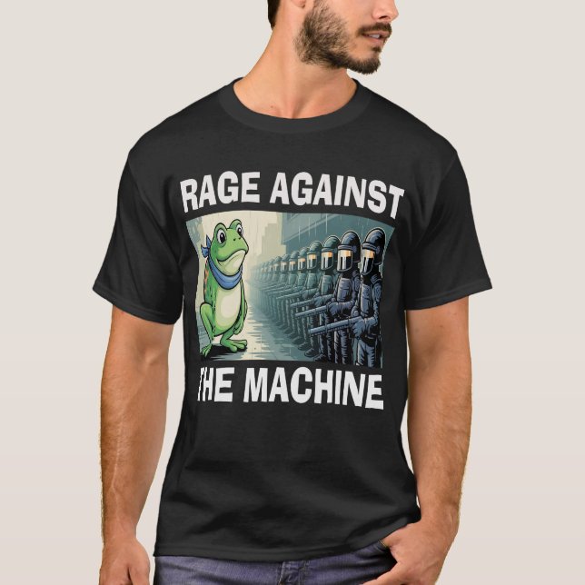 Camiseta Rage Against The Machine Portland Frog Protest (Frente)