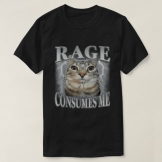 Camiseta Rage consome-me Meme Cat