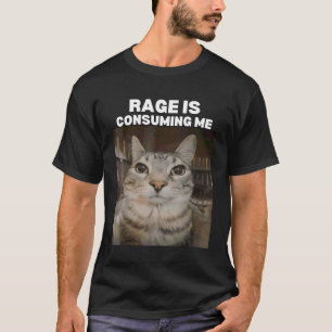 Camiseta Rage está Consumindo Meme Gato Meme Memes da Inter