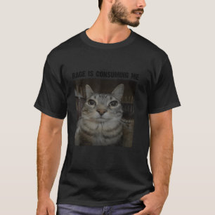 Camiseta Rage Está Me Consumindo Bobo De Gato Estrelando Ga