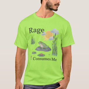 Camiseta Rage Me Consome Sapo Lagoa Meme Sapo Estilo Vintag