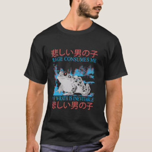 Camiseta Rage me consome vintage horroroso meme de Sapo jap