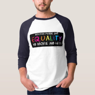 Camiseta Raglan da igualdade 3/4