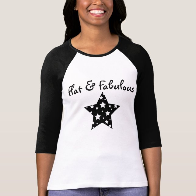 Camiseta Raglan liso & fabuloso (Frente)