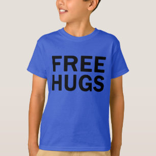 Camiseta Raglan livre dos miúdos dos abraços - miúdos