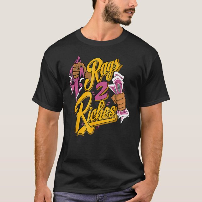 Camiseta Rags 2 Riches Money OG Irmandade 1s Correspondente (Frente)