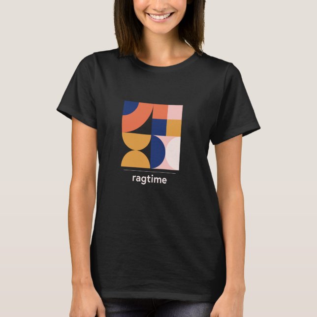 Camiseta Ragtime - Banda musical Vintage Jazz - Tee mínimo (Frente)