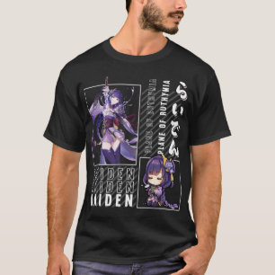 Camiseta Raiden Shogun Plane do Impacto do Euthymia Genshin