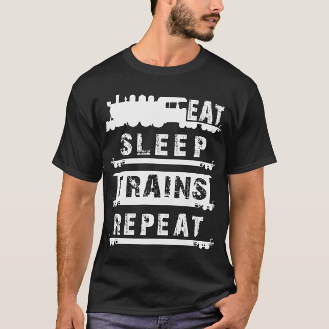 Camiseta Railfan Rail Buff Trainspotter (Frente)