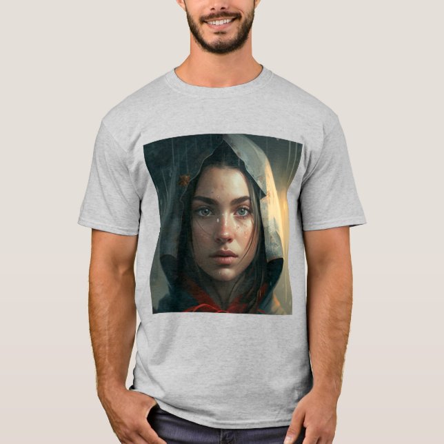 Camiseta Rain hood girl (Frente)