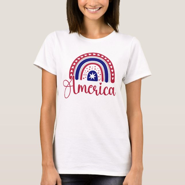Camiseta Rainbow America (Frente)