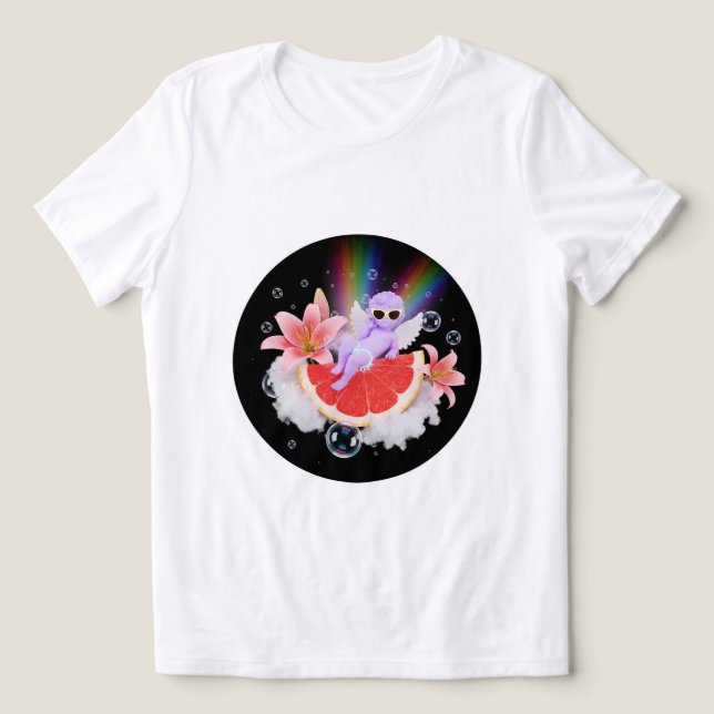Camiseta Rainbow Angel Dream Tee 🌈 ✨ (Design frontal)