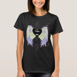 Camiseta rainbow angel wings