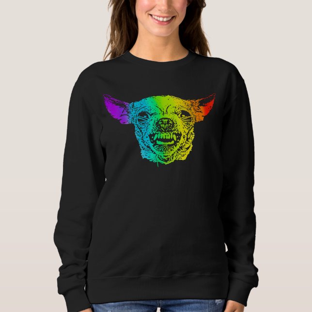Camiseta Rainbow Angry Chihuahua (Frente)