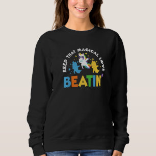 Camiseta Rainbow Animal Singing Reproduzindo Unicórnio Míti