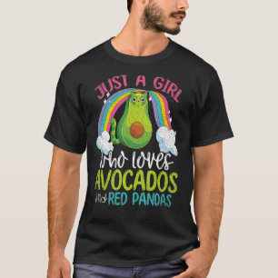 Camiseta Rainbow Animal Só Uma Menina Que Ama Avocados E
