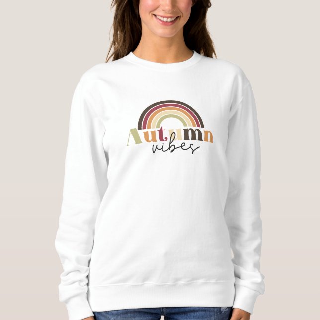 Camiseta Rainbow Autumn Vibe (Frente)