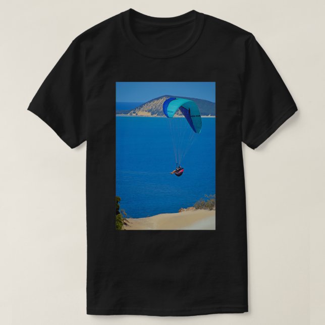 Camiseta Rainbow Beach Paragliding (Frente do Design)