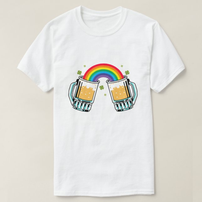 CAMISETA RAINBOW BEER PERSONALIZÁVEL ADICIONE O SEU PRÓPRIO (Frente do Design)